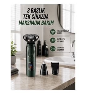 Mey İthalat® Kuru Kullanıma Uygun Erkek Tıraş Makinesi