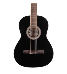 Almira Mg917-jr-bk 3/4 Klasik Gitar - Siyah (eğitim - Küçük Boy)  3/4 Gövde Ölçüsü, Çocuk Ergonomisine Uygun Sap Yapısı, Parlak Siyah Cila  Uyum: 8-12 Yaş Arası Öğrenciler
