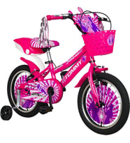TommyBike 16 jant Bisiklet Lüx Aksesuarlı Cocuk Bisikleti 5-8 Yaş (Pembe)