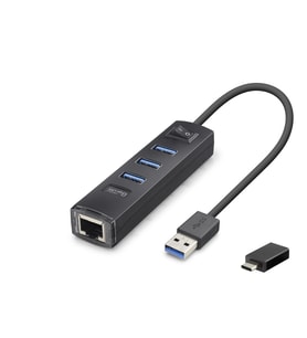Usb Type-c 3.2 Gen1 Hub Ethernet Gigabit 4 Port Siyah RJ4503