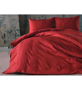 Saten Artline Nevresim Takımı Çift King Size - Kiremit