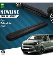 S-Dizayn Opel Zafira Life Kısa Şase NewLine Siyah Yan Basamak 213 Cm 2020 Üzeri A+ Kalite