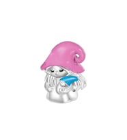 Pembe Şapkalı Anne ve Oğlu Boncuk Charm