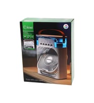 KİWİ KFAN-7655 3İN1=SOĞUK BUHARLI NEMLENDİRME - USB FAN - GECE LAMBA60°MASA ÜSTÜVANTİLATÖR 600ML3KDM HIZ (4944)
