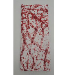 Angel Çanta Aksesuar 120X50 Cm Bordo Şerit Desen Pamuklu Astarlık Kumaş No:14