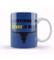 Texas Quote Vintage Retro Rainbow Style Kupa Bardak Porselen