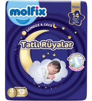 Molfix Tatlı Rüyalar Bebek Bezi 4 Beden 7-14 KG Maxi 76 Adet Fırsat Pk