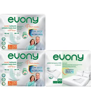 Evony Premium Hasta Bezi Yetişkin Bel Bantlı Tekstil Yüzey Büyük 60 Adet+Yatak Koruyucu Örtü 30 Adet