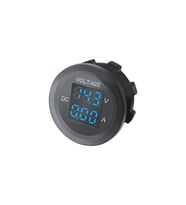 Dijital Voltmetre Ampermetre, 12V/24V, Hassas Ölçüm Cihazı