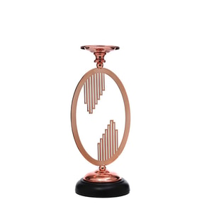 Vitale Bronz Çember Şamdan 12*12*32 Cm AK.JE0113
