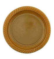 TABAK YUVARLAK 22 CM ALTIN PK:25 KL:40-