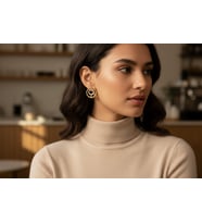STİL İNCİSİ/XUPING JEWELRY  VİNTAGE ZİRKON TAŞLI KÜPE (Altın)