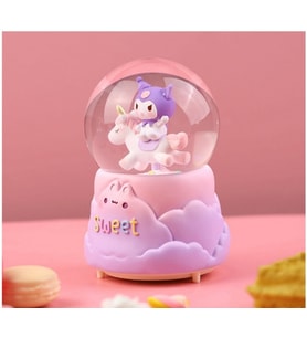 Hello Kitty Sanmi Sanrio Anime Karikatür Büyük Boy Işıklı Müzikli Püskürtmeli Kar Küresi