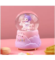 Hello Kitty Sanmi Sanrio Anime Karikatür Büyük Boy Işıklı Müzikli Püskürtmeli Kar Küresi