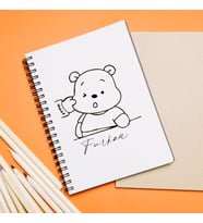 Ayıcık Tasarımlı Defter Kişiye Özel