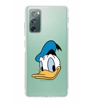 Samsung Galaxy S20 FE  Kamera Korumalı Kapak Donald Duck Tasarımlı  Şeffaf  Kılıf