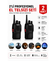 Glr 888 El Telsizi - 1500 mAh Batarya, Pmr El Fenerli 16 Kanal 2 Adet