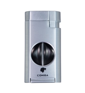 Cohiba Çift Torch Pürmüz Gümüş Puro Çakmağı - TR8980