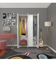 Kenzlife gardırop 4 kapaklı kapılı defne 168*100*42 byz ayaklı gardolap dolap (Karışık)