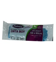 Polmix Çöp Torbası Orta Boy 55x60Cm 70Gr 11Mikron 30Lt Mavi 20li