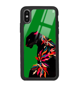 iPhone Xs Renkli Leopar Tasarımlı Glossy Telefon Kılıfı