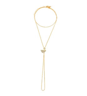 925 Ayar Gümüş Minimal Kuğu Şahmeran (Gold)