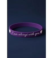“I Am Always With You” Kalpli Kadın Erkek Silikon Bileklik – Sevgiliye Anlamlı Hediye