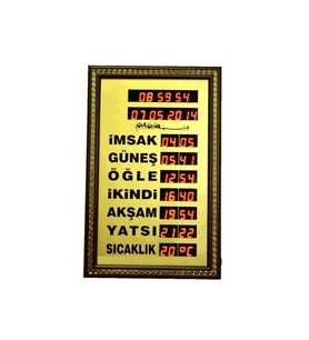 Dijital Vakit Matik İmsakiye Ev Tipi Ezan Okuyan Saat