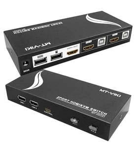 Powermaster PM-14742 2 Port HDMI KVM Switch Ultra HD 4K Kasa Çoklu Bilgisayar Kontrol Cihazı