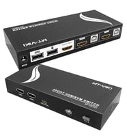 Powermaster PM-14742 2 Port HDMI KVM Switch Ultra HD 4K Kasa Çoklu Bilgisayar Kontrol Cihazı