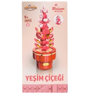 Dostoys Yapı Taşı Serisi Çiçek Yapım Seti Yeşim Çiçeği 200 Parça