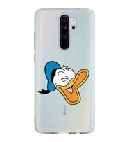 Xiaomi Redmi Note 8 Pro Uyumlu Kapak Donald Duck Tasarımlı Şeffaf Silikon Kılıf