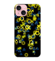 PrintiFy Apple iPhone 15 Uyumlu Semboller Tasarımlı Slim Fit Şeffaf Silikon Kılıf