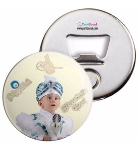 Sünnet Tuğralı Soft Sarılı Parti Masa Süsleri Açacaklı Magnet