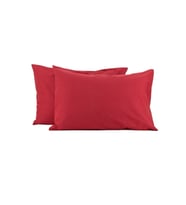 2'li 50x70 Renforce Kırmızı Yastık Kılıfı