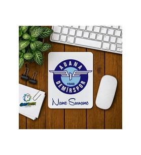 Kişiye Özel Adana Demirspor Baskılı Oyuncu Mousepad 0134