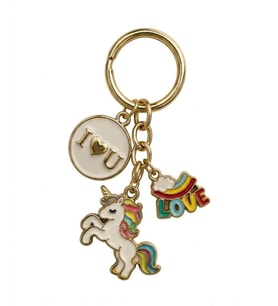 Unicorn Love Detaylı Estetik Çanta Süsü Anahtarlık