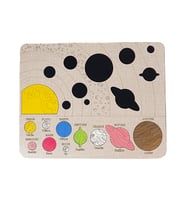 Eğitici Oyuncaklar Ahşap Galaksi Gezegenler Puzzle Seti Bultak Çocuk Puzzle