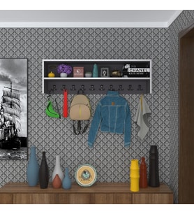 Kenzlife elbise askılığı askılık zeytuni gri 35*120*20 siyah 10 adet askı portmanto raflı (Karışık)