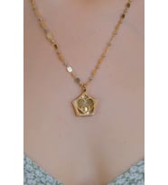 KALPLİ TASARIM KOLYE 14 AYAR A051690