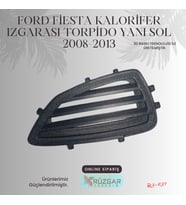 Ford Fiesta Kalorifer Izgarası Torpido Yanı SOL  2008-2013 (Siyah-Gri)