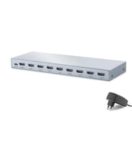 HADRON HDX1430 HDMI Splitter EDID 4K 60 Hz 1 Giriş 8 Çıkış Gri
