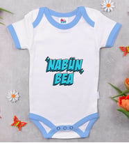 BK Kids Nabün Bea Tasarımlı Mavi Bebek Body Zıbın-1