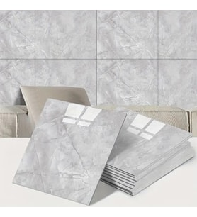 Dodes Gri Mermer Desen Duvar Sticker (30x30)