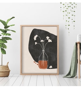 Çerçeveli Tablo Dekorasyon Ev Dekoru Konsept  Hediyelik Modern Tekli Ahşap Çerçeve (Natural)