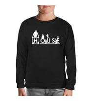 House - Thing is Siyah Çocuk Sweatshirt