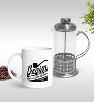 BK Gift Kişiye Özel Benim Babam Adam Gibi Adam Tasarımlı Kupa & French Press Seti-1 (Model 1)