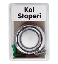 Gürçay Kapı Kol Stoperi Parlak Krom (Gümüş)