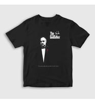 Presmono Unisex Çocuk Siyah Offer Film Baba The Godfather T-Shirt 252152tt