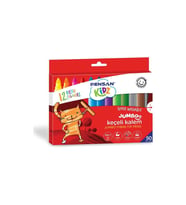 Pensan Keçeli Boya Kalemi Kidz Jumbo Yıknabilir 12 Renk 99040 (Karışık)